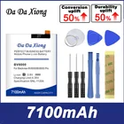 Аккумулятор DaDaXiong V636468P, 7100 мА  ч, для Blackview BV8000, бесплатная доставка, наклейка