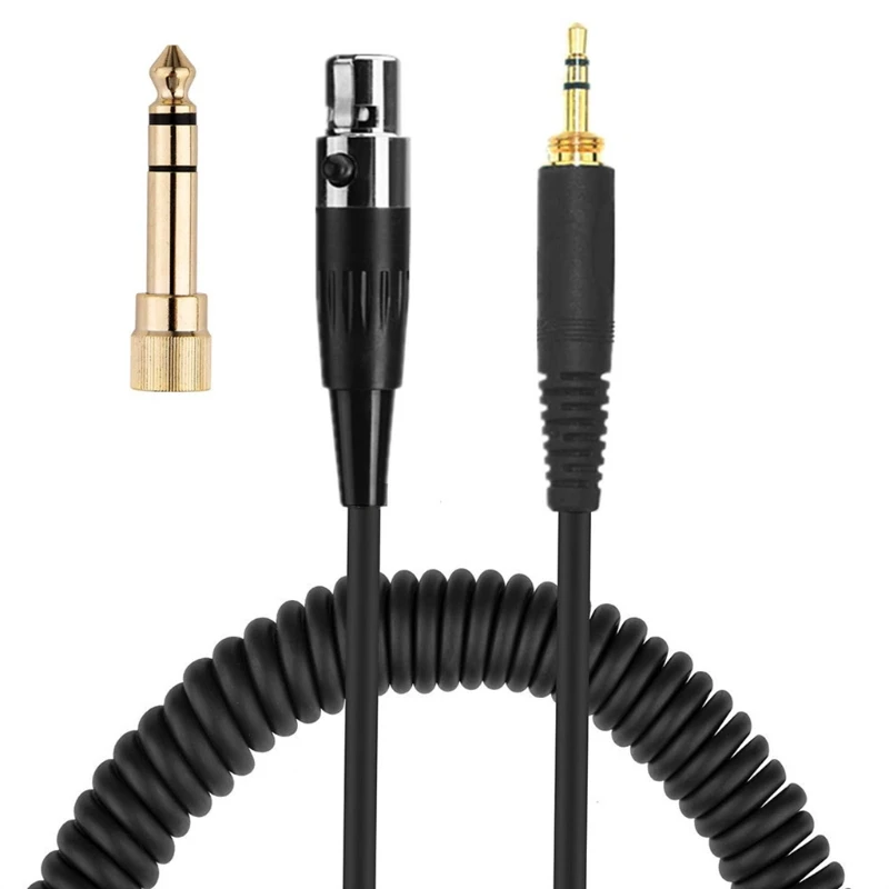 

Mini XLR 3-Pin 6.35mm Replacement Spring Cable Extension Cord For AKG K141 K171 K175 K181 K240 K240S K271 K271s MKII Hea