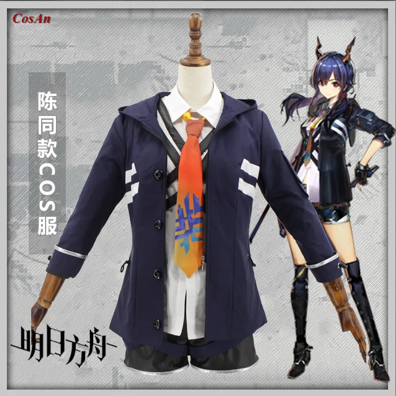 

New Game Arknights Chen Cosplay Costume RHODES ISLAND Handsome Battle Uniform Female Activity Party Role Play Clothing S-XL