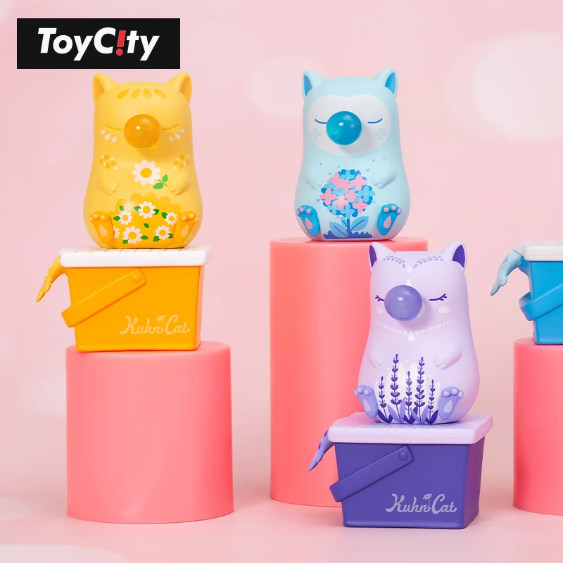 

New sleepy cat flower blind box toy guessing bag girl gift Caja ciega kawaii cartoon anime character desk decoration figurine