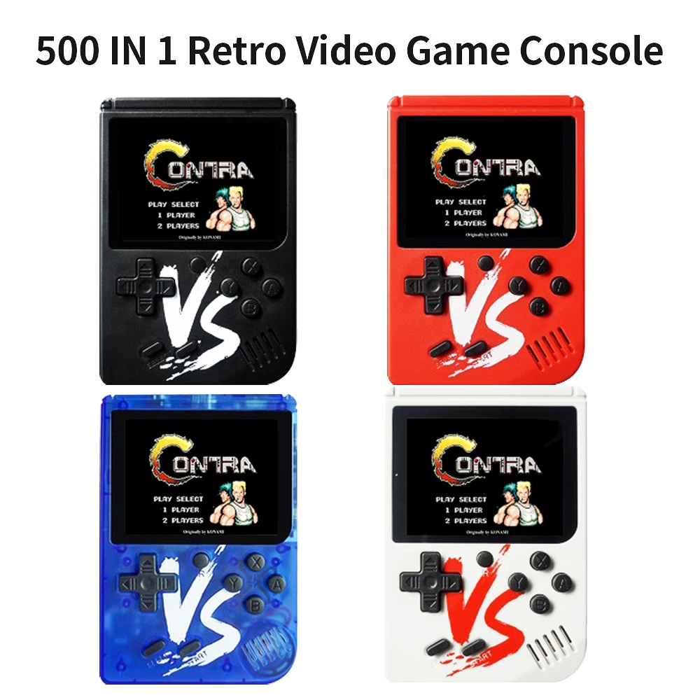 Портативные игровые приставки 500 в 1 Ретро консоль для видео игр портативная