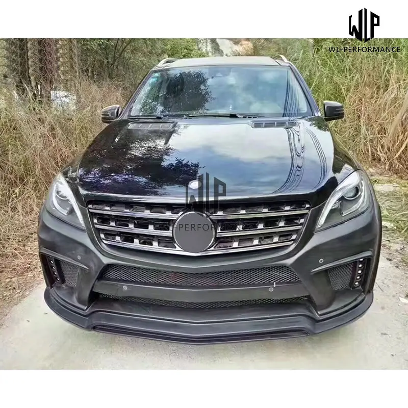 Комплект кузова автомобиля W166 FRP неокрашенный передний бампер задний для Mercedes Benz