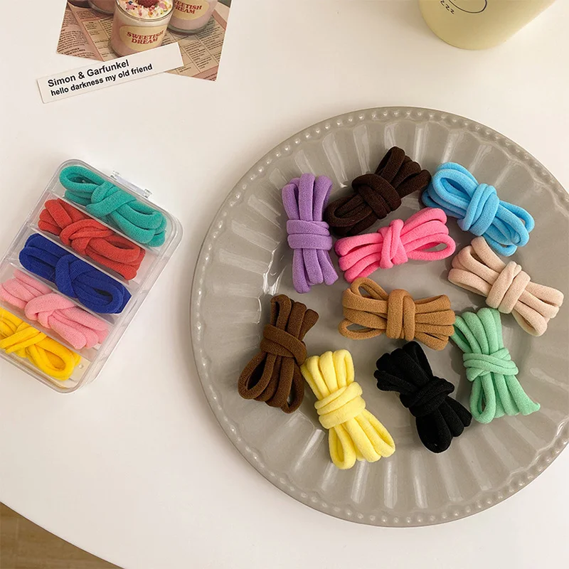 

Girls Elastic Colorful Holder Elastic Hair Bands 25PCS Set Ponytail Hair Accessories Holder Rubber Bands Scrunchie Headband