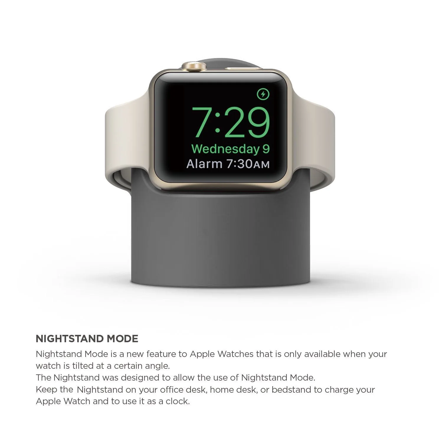 Роскошное зарядное устройство Подставка держатель док-станция для Apple Watch 1 2 3 4 38 мм 42 мм силиконовый кронштейн зарядная Колыбель Подставка для часов Спорт