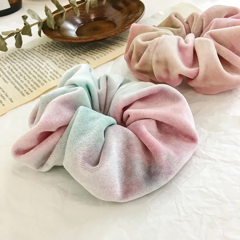 Эластичные резинки для волос девочек резинка хвоста женские бархатные повязка