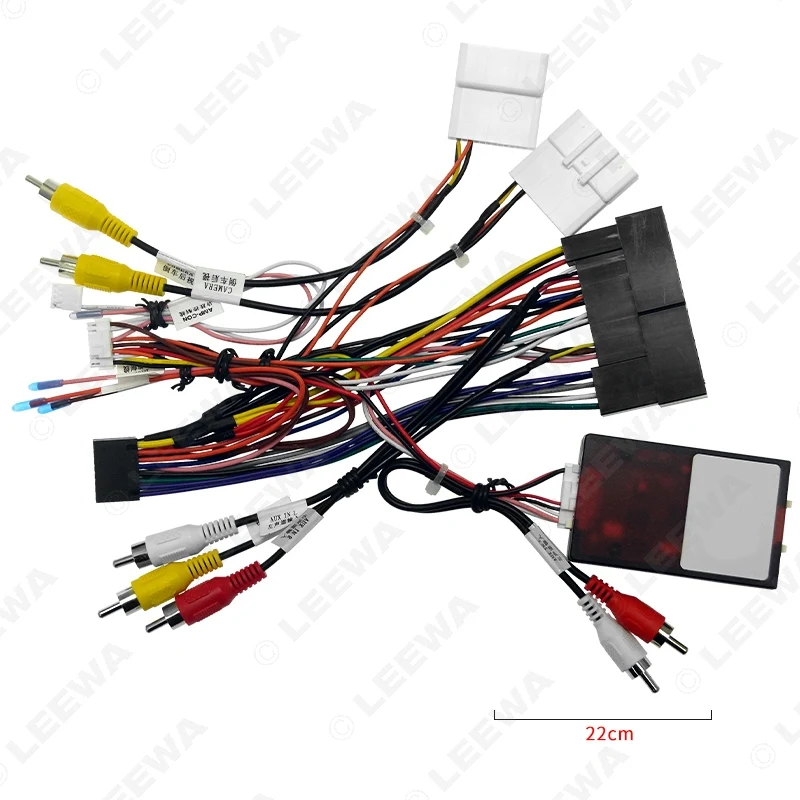 

Автомобильный 16-контактный стерео жгут проводов LEEWA, поддержка CANbus для Hyundai Elantra/SantaFe/K3/Sportage/Sorento с OEM усилителем SPDIF