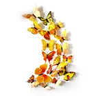 12 шт.лот орнамент Butterfl декоративные колышки ветер блесны садовые украшения имитация колышки бабочки Двор растение газон