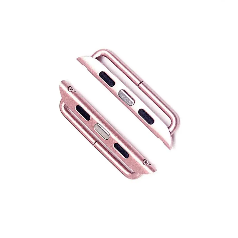 Rose pink Для Apple Watch Series 4 3 2 1 адаптер 38 мм 42 мм iwatch band 44 мм 40 мм адаптер Аксессуары бесплатный инструмент - Цвет ремешка: Rose pink