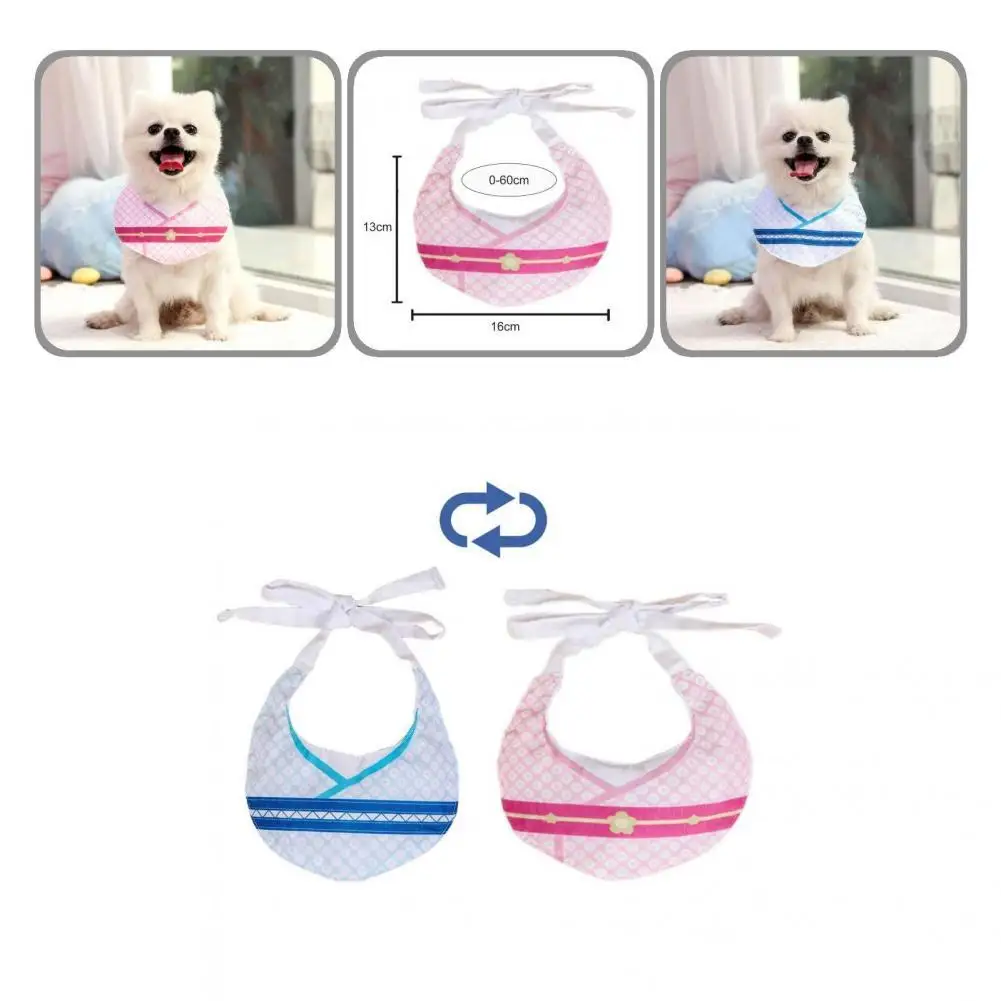 

Comfortable Stylish Round Pet Dog Neckerchief Skin-friendly Pet Bib Universal for Photo Shooting