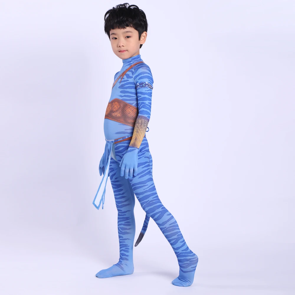 2019 Аватар 2 Косплей Костюм для взрослых и детей Zentai Боди Комбинезоны с героями