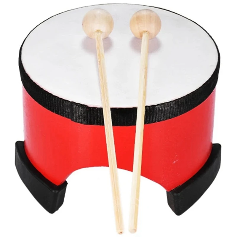 

6 дюймов ручной барабан Orff ударный инструмент древесины инструмент для мальчиков и девочек для танцев ручной игрушка барабан