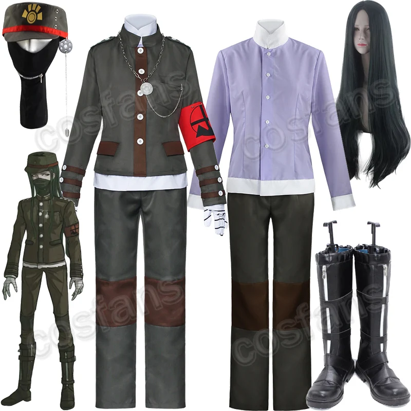 

HOT! Danganronpa V3: Killing Harmony Korekiyo Shinguji Cosplay Costume Outfit School Uniform Korekiyo Shinguji Cosplay Wig Shoes