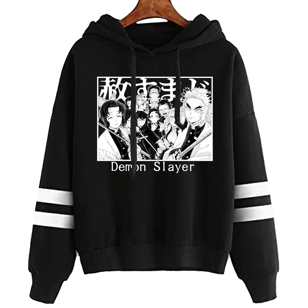 

Толстовка флисовая с капюшоном для мужчин и женщин, с изображением рассекающего демонов, уличная одежда, 2021