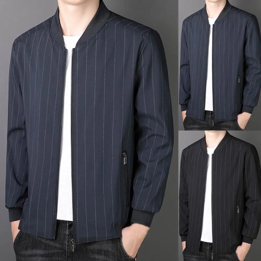 

Terrific Spring Coat Long Sleeve Simple Spring Jacket Smooth Men Coat