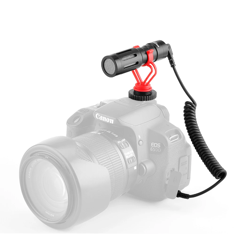 Микрофон Minifocus VCM10 для фотосъемки и интервью микрофон Youtube видеозаписи дробовик
