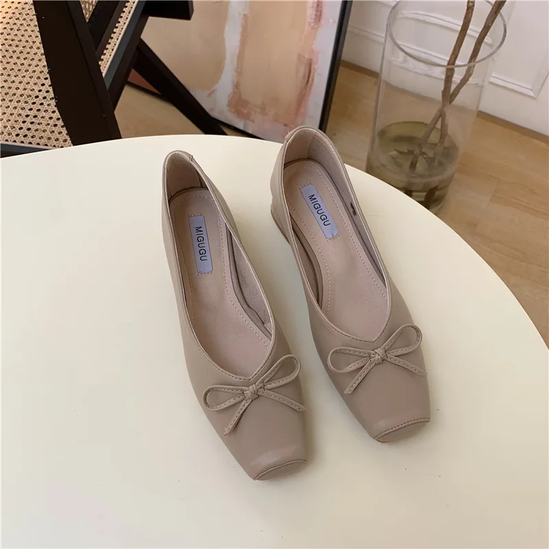 

Square Toe 2021 Retro Women Shoes Sexy Heels Branded Pumps Chunky Sandals Footwear Sweet Lace-Up Slip On Work Dress Professional