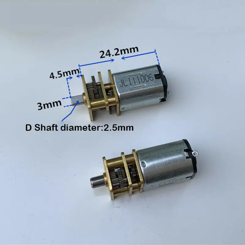 GA12-N20 DC 3V 5V 6V 35RPM медленная скорость N20 микро-скоростной мотор-редуктор Шестерня