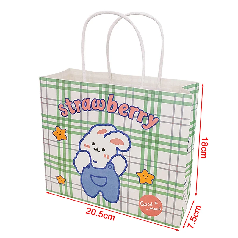 

Cute Cartoon Paper Handbags Treat Birthday Party Decorations Sweet Gifts Box Cookie Candy Packaging Bags Party Supplies