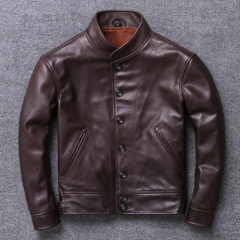 

Lear мужская куртка из воловьей кожи, модель из трех цветов