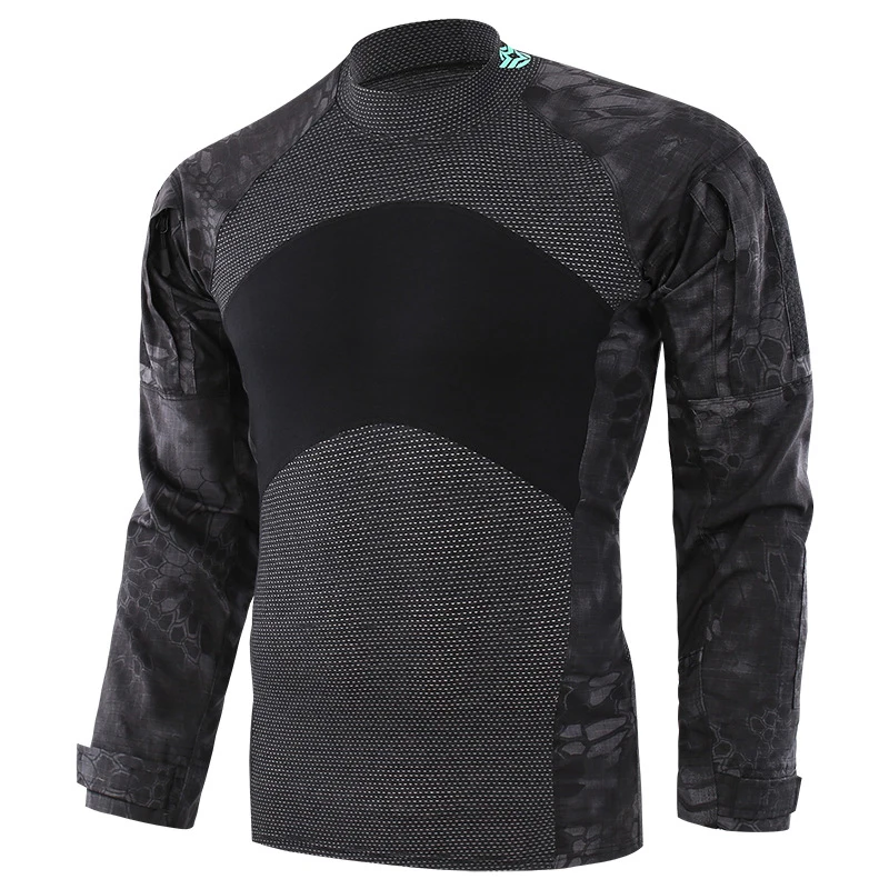 

Newly Men's Summer Tactical T shirt Army Combat Airsoft Tops Long Sleeve Shirt Paintball Hunt Camouflage Clothing M-2XL m99