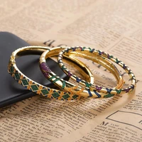 trendy luxury stackable bangle cuff for women wedding full cubic zircon crystal cz dubai bracelet party jewelry 2020 hb05