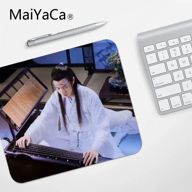 No Lock Edge25x29cm MaiYaCa высокое качество Untamed Wang yibo противоскользящие прочные силиконовые компьютерные коврики Лидер продаж подставка под руку мышь - Цвет: No Lock Edge25x29cm