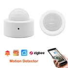 Датчик движения человеческого тела Zigbee, 3,0, для Tuya Smart life, APP, беспроводной инфракрасный датчик движения тела, автоматическое обнаружение дома по телефону