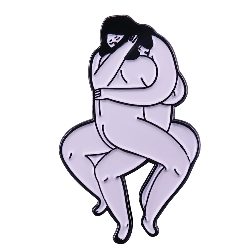 Значок с надписью Naked hug art лесбийская гордость аксессуар ЛГБТ|Броши| |