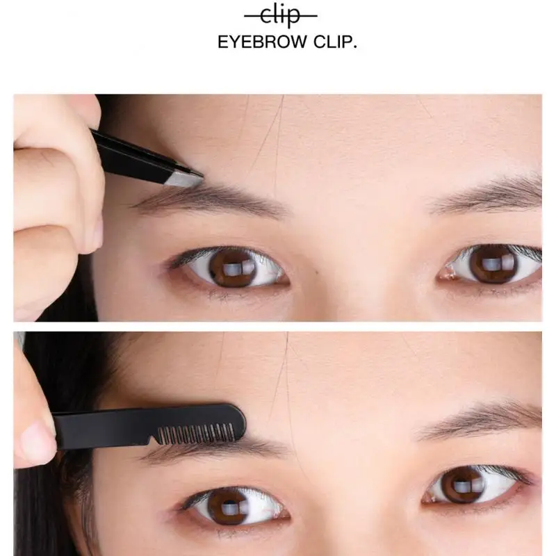 11 шт./компл. триммер для бровей набор бритья черные ножницы из нержавеющей стали