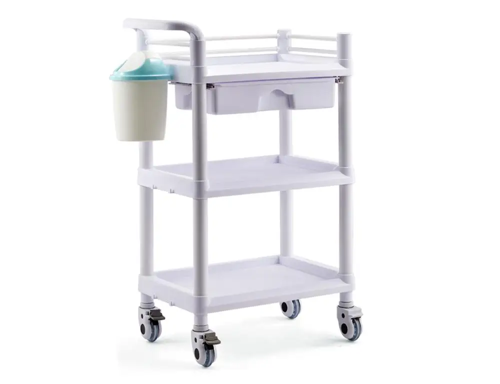 White Drawer Bin Elitzia ET005 мебель для Салона Спа Красивая тележка передвижная тележка с мусорным ящиком два или три слоя 6 типов опционально - Цвет: White Drawer Bin