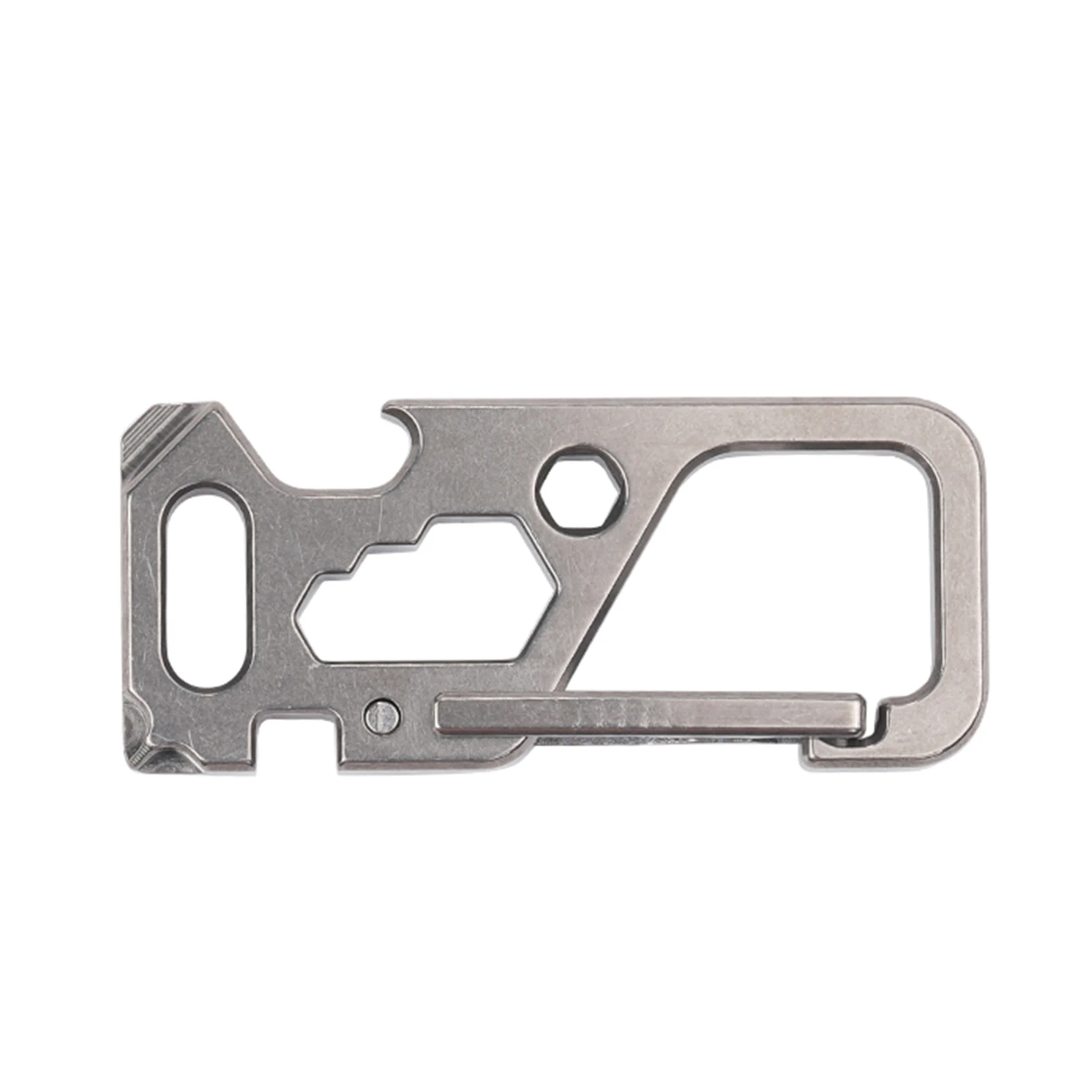 

Multi-function Keychain Bottle Opener Hanging Buckle Wrench Titanium Alloy Hard Outdoor Survival Tools Durable Camping Supplies