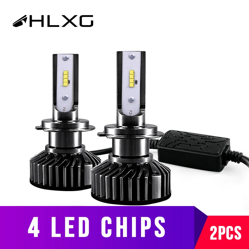 HLXG H7 h4 светодиодный фара для мотоцикла лампа nebbia HB3 9006 H8 H11 Автомобильная