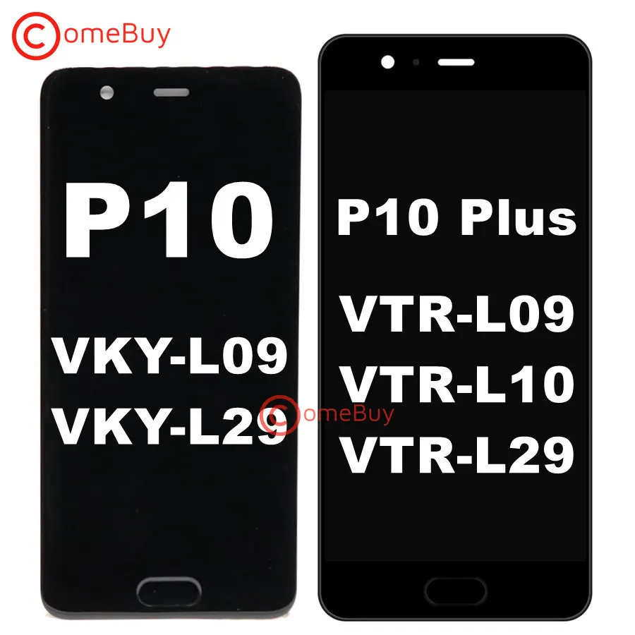 Для 5," huawei P10 плюс ЖК-дисплей Дисплей Сенсорный экран с рамкой VKY-L09 VKY-L29 P10 ЖК-дисплей Экран VTR-L09 VTR-L10 VTR-L29 Замена