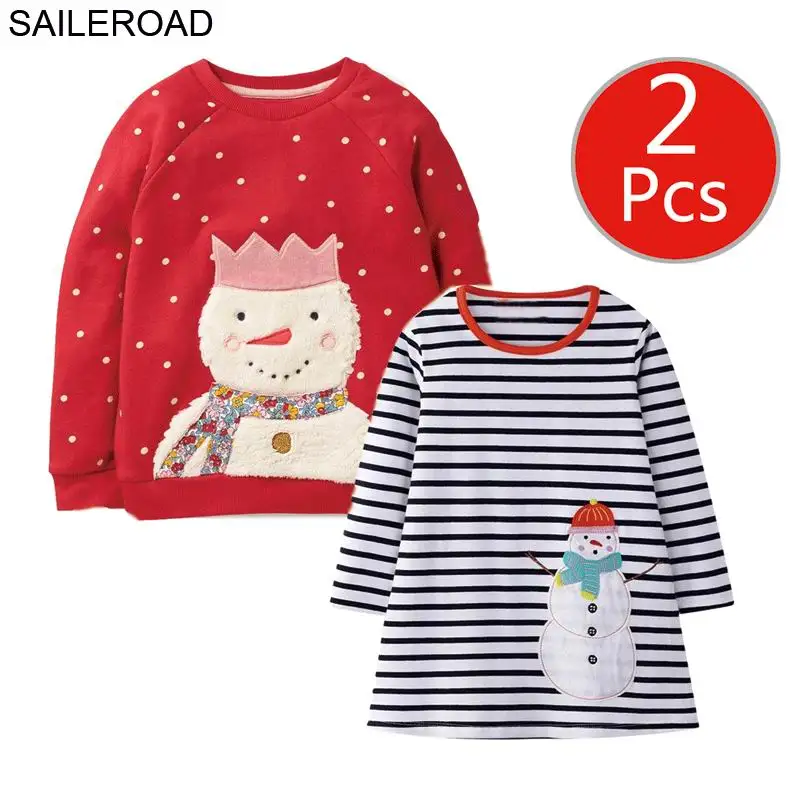 9025 7110 photo SAILEROAD 2 шт. Животная Девушка Толстовка Рождество Олень Дети Толстовки Осень детская Маленькая Одежда Хлопок Детская Толстовка 7 Год - Цвет: 9025 7110 photo