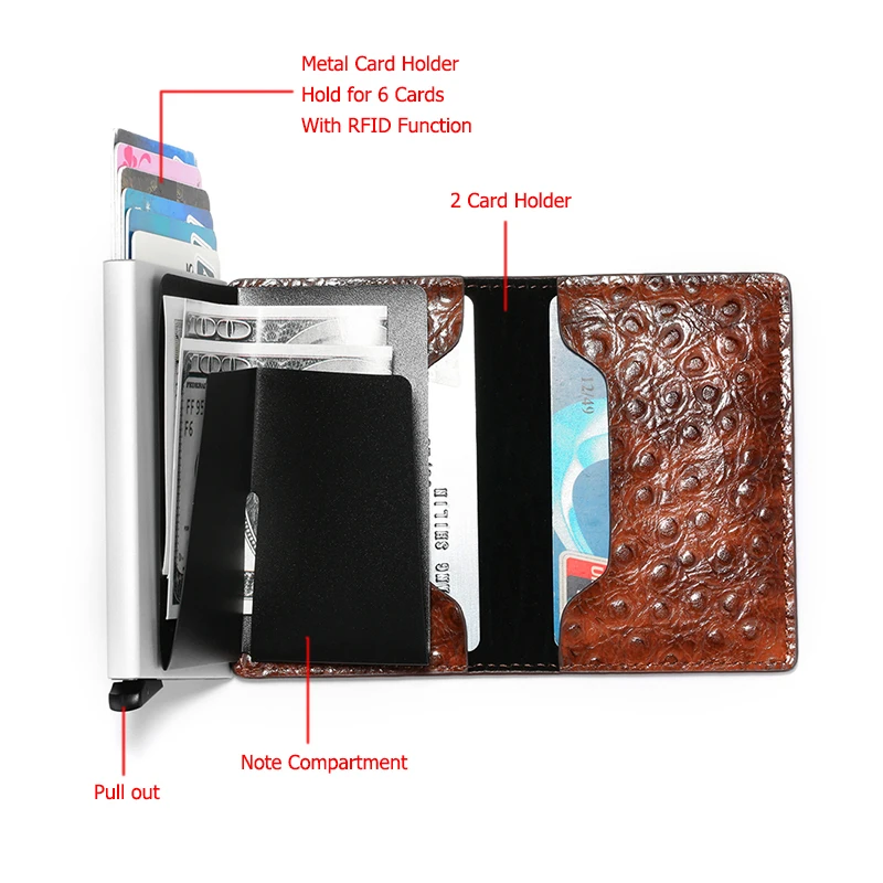 BYCOBECY 2020 Casual Protector Smart Wallet Metal RFID Aluminum Box Slim Card Holder Men and Women Unisex ID Case | Багаж и сумки