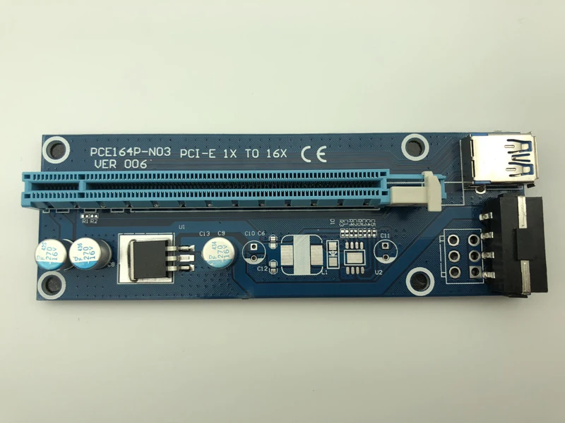 PCIE Riser USB 3.0 PCI E Express Райзер карта 1X 4x 8x 16x Расширитель адаптер SATA 15pin к 4pin кабель