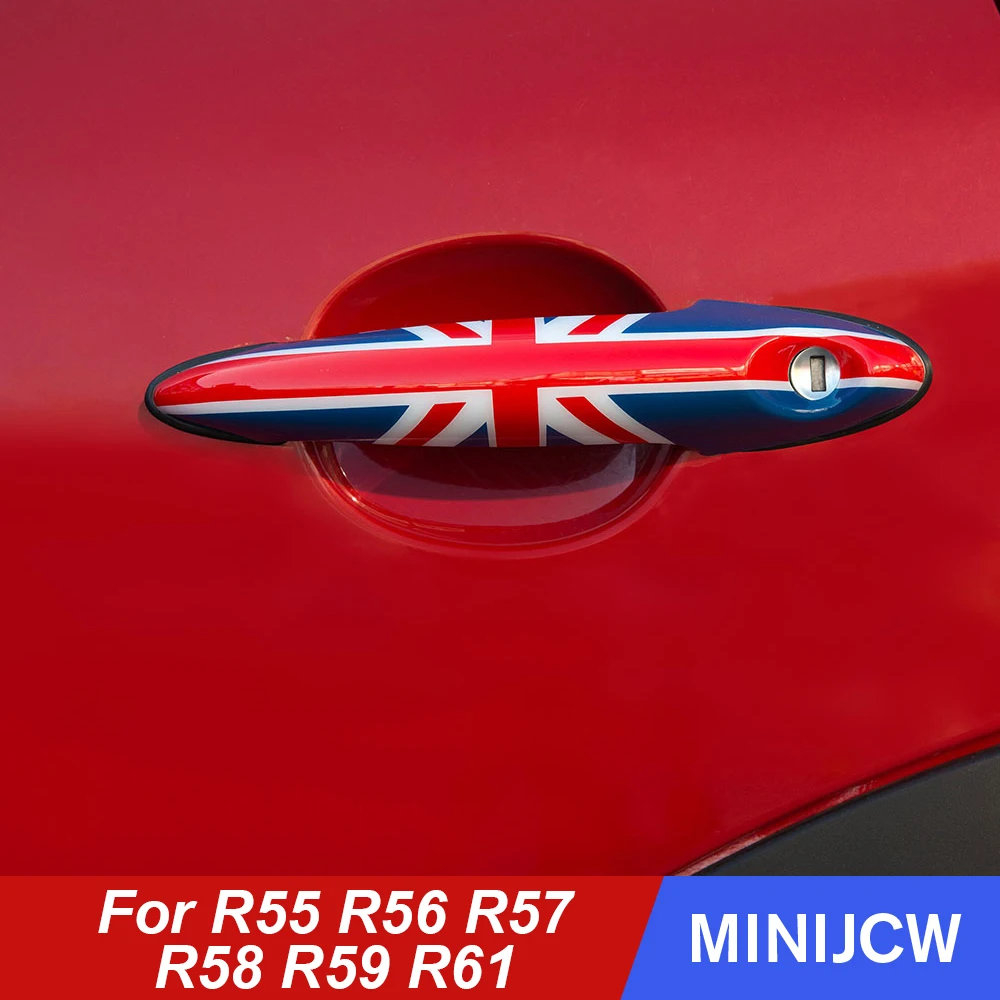 2Pcs Car Styling Door Handle Cover Knob Case Shell Housing Sticker For Mini Cooper One S R55 R56 R57 R59 R61 Accessories | Автомобили и