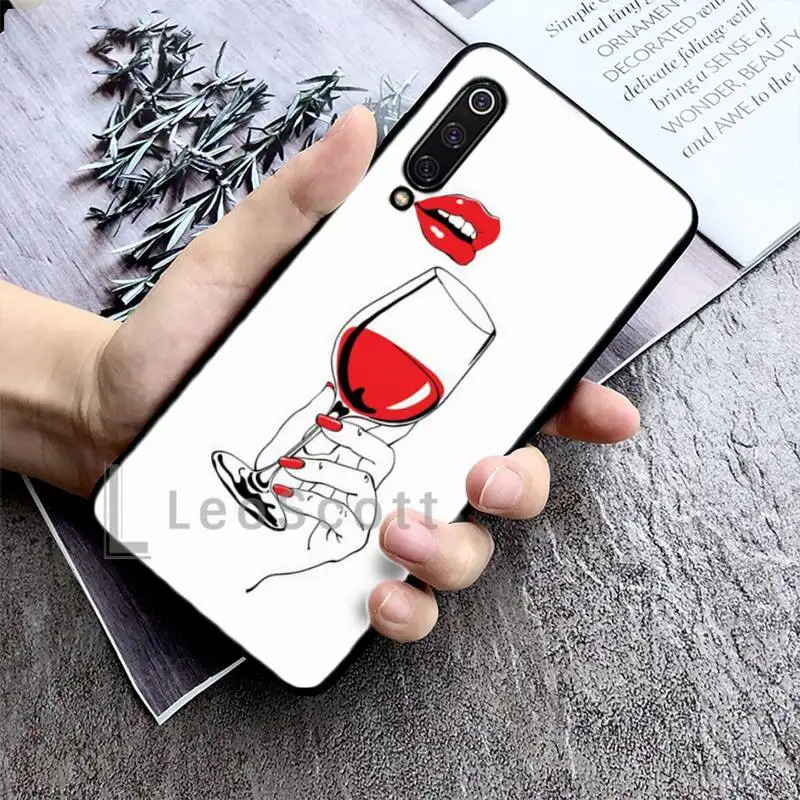 

Red wine Phone Case For Xiaomi redmi Mi A1 A2 5 6 6PLUS 8 9 SE Lite MIX 2 2S MAX 2 3 Pocophone F1