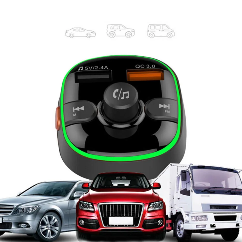 Беспроводной Bluetooth 5 0 fm передатчик MP3 радио адаптер QC 3 Автомобильное USB зарядное