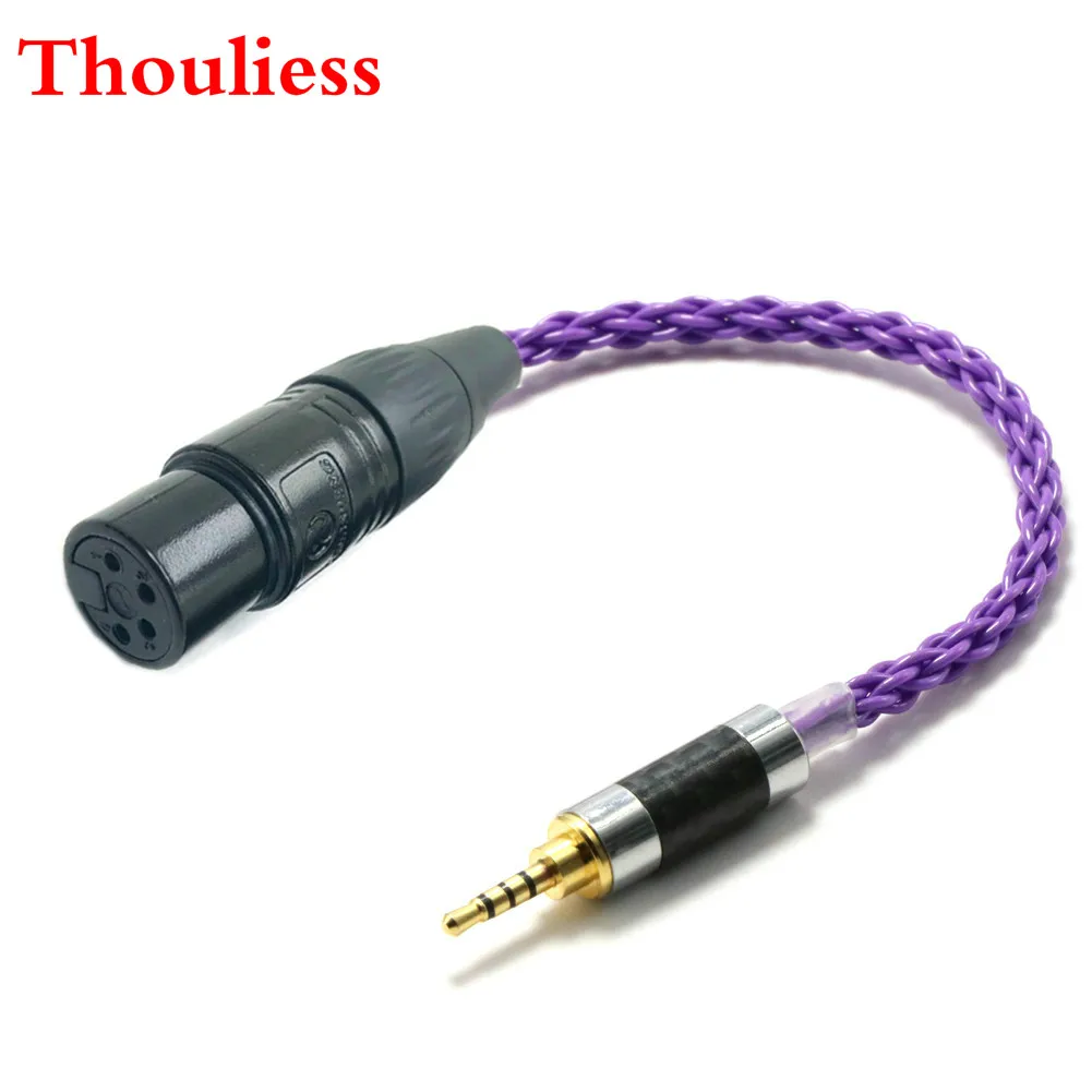 

Thouliess HIFI 10cm 2.5mm TRRS Balanced Male to 4-Pin XLR Balanced Female Audio Adapter Cable For AK240 AK380 AK320 DP-X1