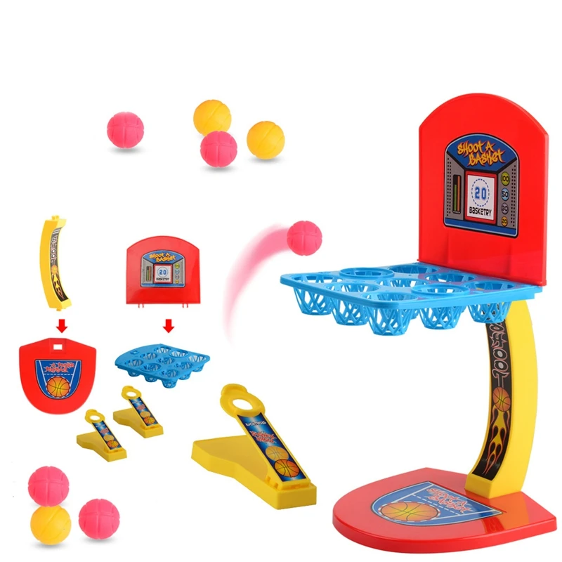 

Mini Finger Basketball Stand Interactive Table Game Desktop Elastic Basketball Machine