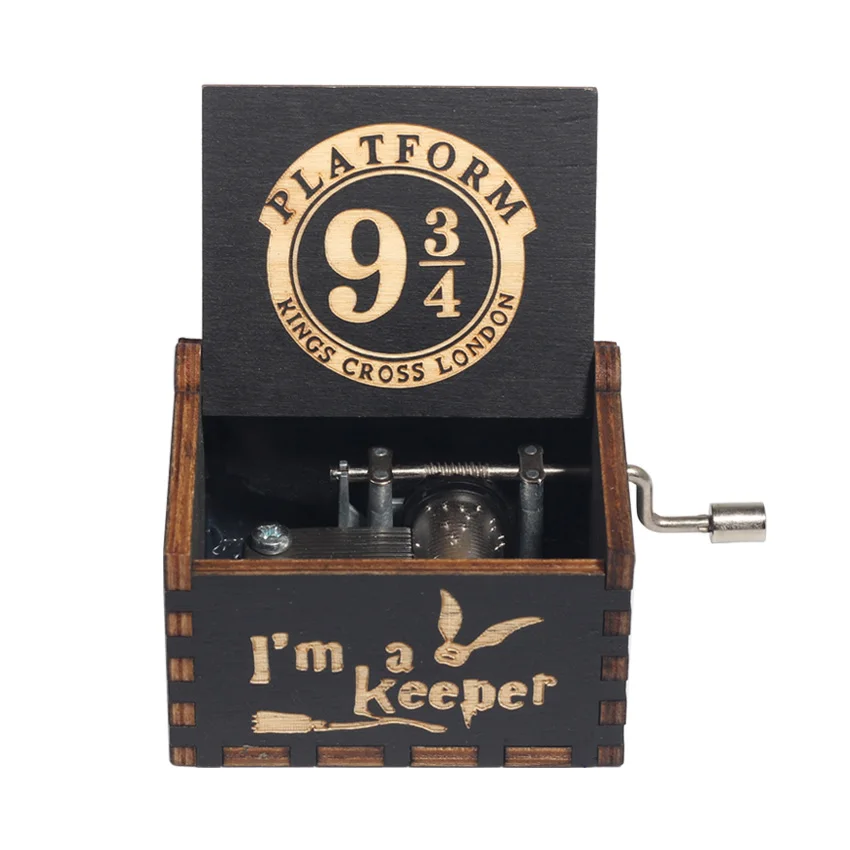 Музыкальная шкатулка с изображением капитана Джека Воробья деревянная