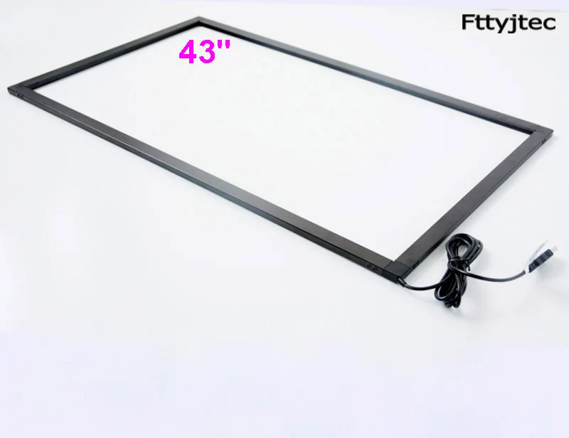 Fttyjtec 43 дюйма ИК сенсорный экран 10 20 точек usb мульти | Компьютеры и офис