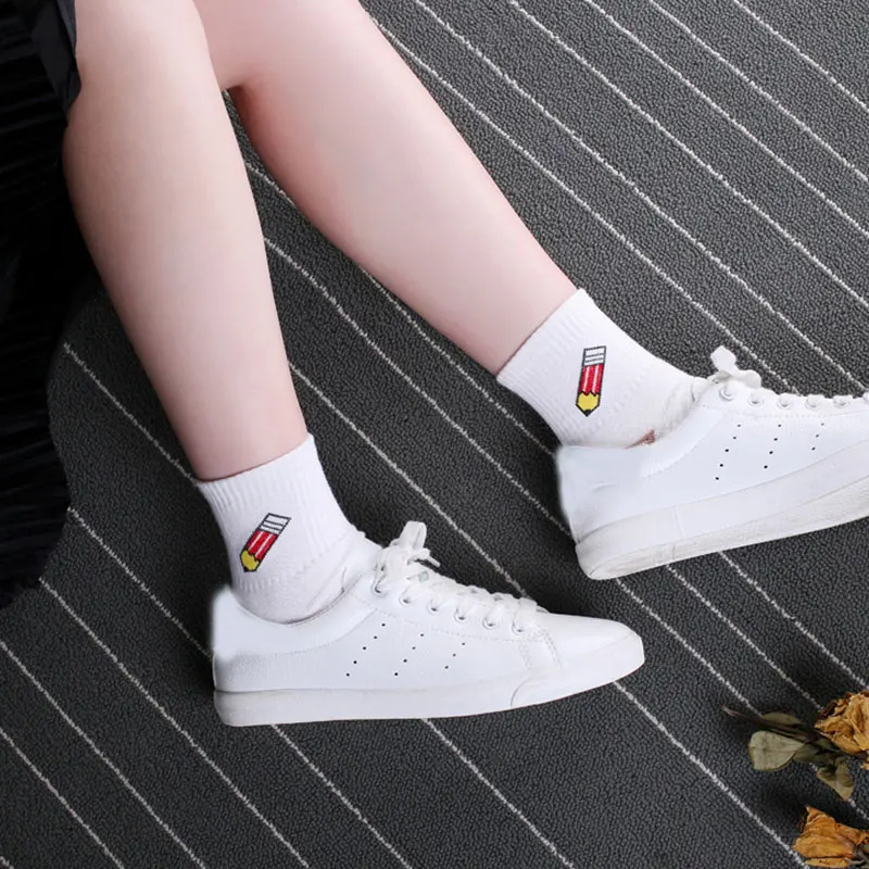 Новинка носки-трубы с рисунком банана молока женские хлопковые носки принтом