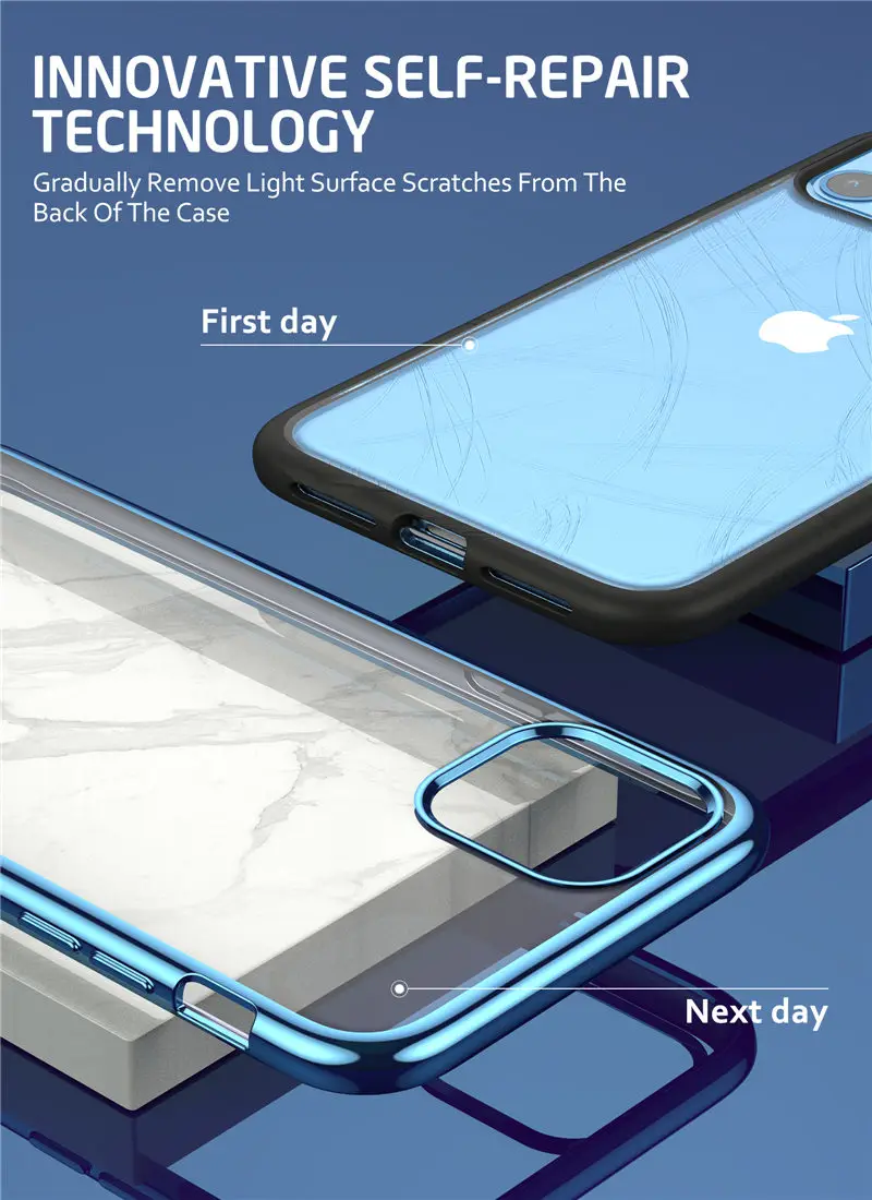Чехол для iPhone 11 6,1() SUPCASE UB электро-металлический гальванический+ Гибридный чехол из ТПУ с встроенным защитным экраном