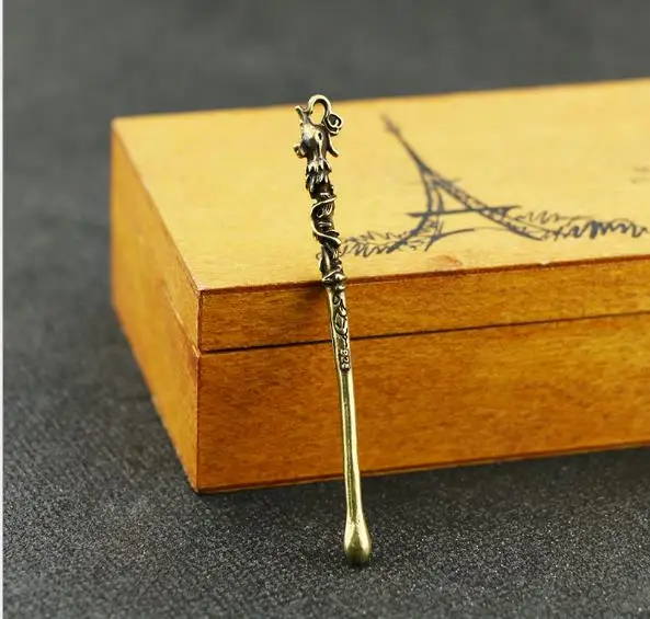 Длинная металлическая ложка для курения табака в бутылке | Дом и сад