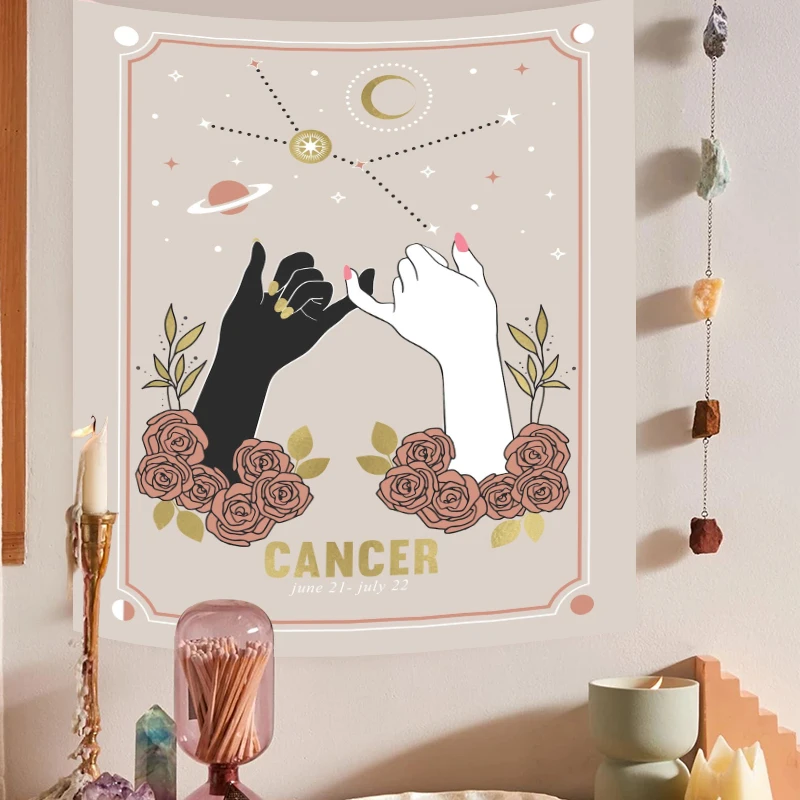 

Гобелен в богемном стиле ветровой Солнце Луна созвездия Таро гобелен настенный подвесной таинственный индивидуальный Декор для дома Cumbu