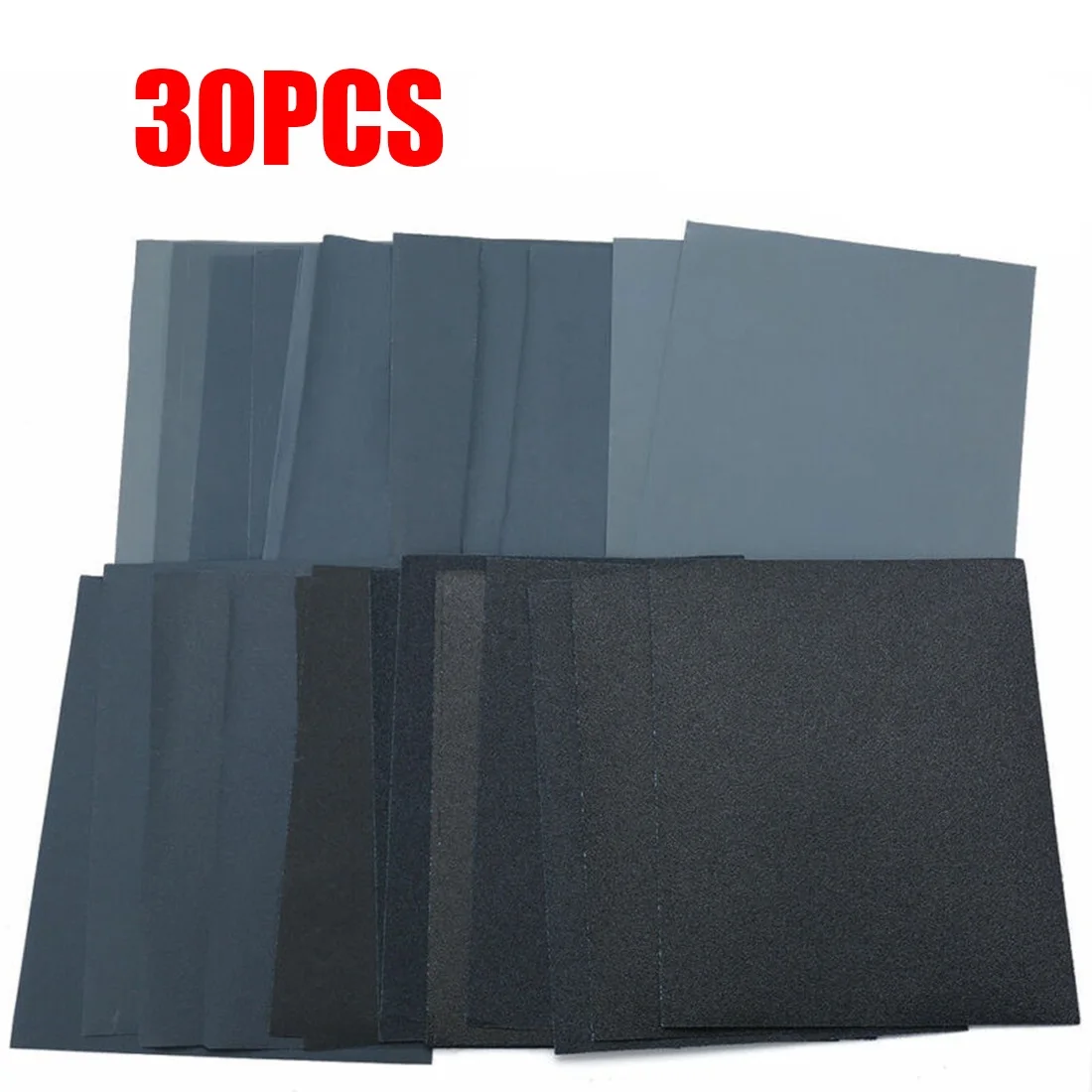 30 шт. карбид кремния наждачная бумага влажные сухие абразивные частицы доска 80 3000