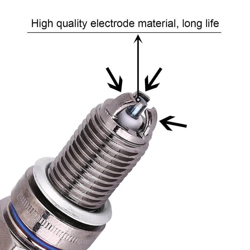 

2 Pcs 3-Electrode Spark Plug D8TC for 125Cc 150Cc 200Cc 250Cc Motorcycle Scooter ATV Quads