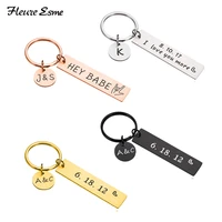 customized couples keychain gift to boyfriend girlfriend personalized love keyring husband wife anniversary valentine day gifts